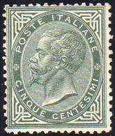 1863 - 5 Cent. De La Rue, Tiratura Di Londra (L16), Discreta Centratura, Perfetto, Gomma Originale. ... - Other & Unclassified