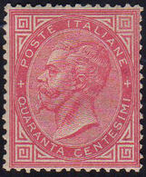 1863 - 40 Cent. De La Rue, Tiratura Di Torino (T20), Nuovo, Gomma Originale, Perfetto, Buona Centrat... - Otros & Sin Clasificación