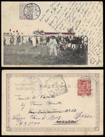 1904 - 5 R. Grigio (Giappone 47), Perfetto, Su Cartolina Da Tokio 18/9/1904 Spedita In Italia Con 10... - Andere & Zonder Classificatie
