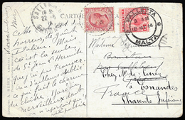 1914 - 10 Cent. Leoni (82), Perfetto, Non Annullato In Partenza, Su Cartolina Di Palermo, Riaffranca... - Otros & Sin Clasificación