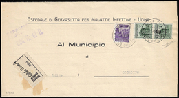 1945 - 3 Lire, Coppia E 1 Lira, Monumenti Distrutti (509,511), Perfetti, Su Raccomandata Con A.R. Da... - Other & Unclassified