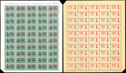 1944 - 1,25 Lire Soprastampato Fascetto, Decalco Della Soprastampa, Tiratura Di Milano (CEI 2005 6a ... - Other & Unclassified