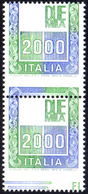 1978 - 2.000 Lire Alti Valori, Senza Effigie, Francobollo Naturale (Bolaffi 2011 1539B, € 28.000), D... - Other & Unclassified