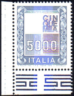 1978 - 5.000 Lire Alti Valori, Senza Effigie, Francobollo Naturale (Bolaffi 2011 1542B, € 10.650), A... - Andere & Zonder Classificatie