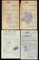 PACCHI IN CONCESSIONE 1946 - Bell'insieme Di Quattro Bollettini Di Spedizione Di Corrieri, Tutti Var... - Sonstige & Ohne Zuordnung