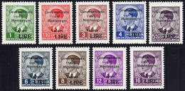 MONTENEGRO 1942 - Soprastampati "Governatorato Del Montenegro" In Nero (40/48), Gomma Integra, Perfe... - Otros & Sin Clasificación