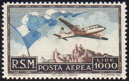 1951 - 1.000 Lire Bandierone (99), Gomma Integra, Perfetto. Cert. Ferrario.... - Airmail