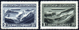 LIECHTENSTEIN POSTA AEREA 1931 - Zeppelin (A7/A8), Gomma Integra, Perfetti.... - Europe (Other)