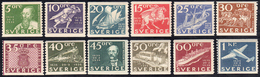 SVEZIA 1936 - Centenario Delle Poste (235/246), Gomma Integra, Perfetti. Belli!... - Sonstige - Europa