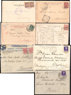 REGNO D'ITALIA NAVIGAZIONE 1900/1935 - Sette Lettere/cartoline Affrancate, Tutte Con Annulli Di Moto... - Andere & Zonder Classificatie