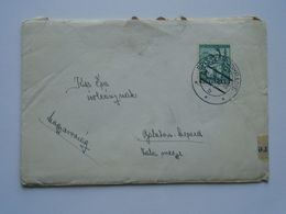 ZA238.4 Slovakia Cover -cancel Spisska Podhradie  1940   Opened By Hungarian Authorities (war Period) To Balaton-Szepezd - Lettres & Documents