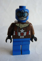 FIGURINE LEGO SUPER HEROS MARVEL - PILOT CAPTAIN AMERICA  - MINI FIGURE 2017 Légo - Figurines