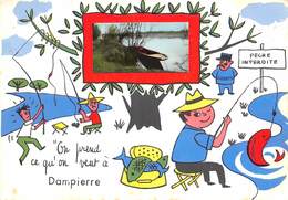 Dampierre Les Ormes          71    Mini Vue ..Année 60  .. On Prend Ce Qu On Veut  Pêche A A La Ligne   (voir Scan) - Sonstige & Ohne Zuordnung