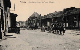 Valleroy Colonne De Munitions Allemande Attelages Carte Allemande - Andere & Zonder Classificatie