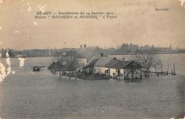 Gergy        71         Inondations 1910. Maisons Bonardin Et Mugnier A Verjux  (Pour état Voir Scan) - Andere & Zonder Classificatie