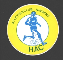 Hingene - Atletiekclub Hingene - HAC - Zelfklever / Sticker - Bornem