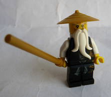 FIGURINE LEGO NINJAGO - SENSEI WU BLACK OUTFIT 2011 Légo - Poppetjes