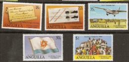 Anguilla  1980  SG 443-7  Separation From St Kitts   Unmoumted Mint - Anguilla (1968-...)
