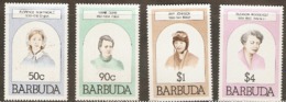 Barbuda  1981  SG  546-9  Famous Women   Unmounted Mint - Antigua En Barbuda (1981-...)