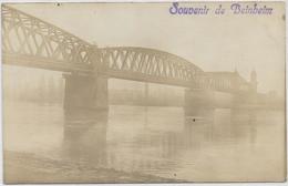 67 BEINHEIM . Souvenir Du Pont Du Rhin , Carte-Photo  , édit : Sans , Années 10 , état Extra - Other & Unclassified