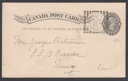 1897. CANADA POST Card POSTAGE 1 CENT VICTORIA MOUNT BRYDCES JAN 3 97. 114 ANNUAL MEE... () - JF304886 - 1903-1954 Kings