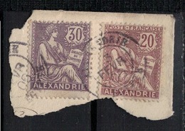 ALEXANDRIE          N°  YVERT    26  - 28  OBLITERE       ( Ob   5/54 ) - Used Stamps