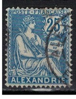 ALEXANDRIE          N°  YVERT    27   ( 1 )         OBLITERE       ( Ob   5/54 ) - Used Stamps