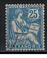 ALEXANDRIE          N°  YVERT    27   ( 3 )         OBLITERE       ( Ob   5/54 ) - Used Stamps