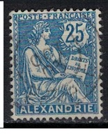 ALEXANDRIE          N°  YVERT    27   ( 4 )         OBLITERE       ( Ob   5/54 ) - Used Stamps