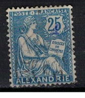 ALEXANDRIE          N°  YVERT    27   ( 7 )         OBLITERE       ( Ob   5/54 ) - Used Stamps