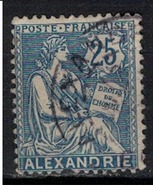 ALEXANDRIE          N°  YVERT    27   ( 11 )         OBLITERE       ( Ob   5/54 ) - Used Stamps