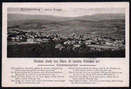 C9790 - TOP Scheibenberg - Liedkarte - A. Heinicke Freiberg - Scheibenberg