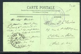Cachet De Vaguemestre De L 'Hôpital Auxiliaire 24 De Lyon Pour Châlon/ Marne En 1917 - Réf N 114 - Guerra De 1914-18