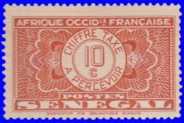Sénégal Taxe 1935. ~  T 23* - 10 C. Taxe - Timbres-taxe