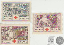 Finlandia 1934  Yvert Tellier  176/78 Uniformes Personas/ Cruz Roja  ** - Other & Unclassified