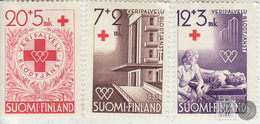 Finlandia 1951  Yvert Tellier  375/77 Cruz Roja */NH - Autres & Non Classés