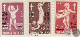 Finlandia 1947  Yvert Tellier  338/40 Control De Enfermedades  */NH - Altri & Non Classificati