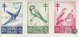 Finlandia 1952  Yvert Tellier  396/98 Fauna Pajaros  ** - Sonstige & Ohne Zuordnung