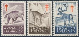 Finlandia 1957  Yvert Tellier  458/60 Fauna Mamiferos  ** - Sonstige & Ohne Zuordnung