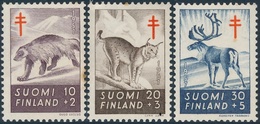 Finlandia 1957  Yvert Tellier  458/60 Fauna Mamiferos   (*) - Sonstige & Ohne Zuordnung