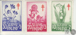 Finlandia 1958  Yvert Tellier  472/74 Flor */NH - Other & Unclassified