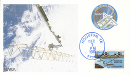 USA 1985 Space Shuttle Atlantis STS-61B And Payload Commemorative Postcard - Amérique Du Nord