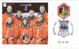 USA 2002 Space Shuttle Atlantis STS-110 And Spaceman Commemorative Postcard - América Del Norte