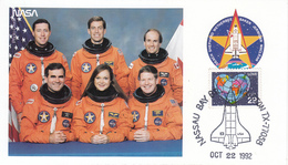 USA 1992 Space Shuttle Columbia STS-52 And Spaceman Commemorative Postcard - Noord-Amerika