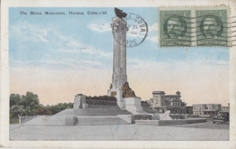 Amérique - Antilles - Cuba - Habana - The Maine Monument -  Matasellos Habana Cuba 1925 - Cuba