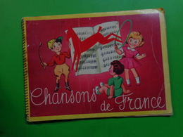 CHANSONS DE FRANCE  Chocolat Poulain Avec Des Images +1 Timbre Bcg Une Assurance Tuberculose - Publicités