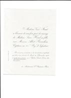 1906 VEUVE FENET MARIAGE LOUISE HUREL ALBERT REVERCHON CAPITAINE AU 24 E REGIMENT D INFANTERIE ST GERMAIN PARIS - Boda