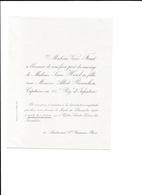 1906 VEUVE FENET MARIAGE LOUISE HUREL ALBERT REVERCHON CAPITAINE AU 24 E REGIMENT D INFANTERIE ST GERMAIN PARIS - Wedding