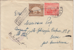 MILITARY CENSORED, POST OFFICE 30, WW2, FORTRESS, MONASTERY- BUKOVINA STAMPS ON COVER, 1942, ROMANIA - World War 2 Letters