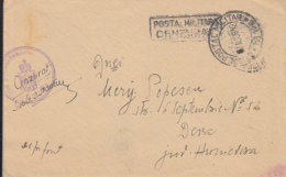 MILITARY CENSORED, POST OFFICE 176, WW2, WARFIELD LETTER, COVER, 1942, ROMANIA - World War 2 Letters